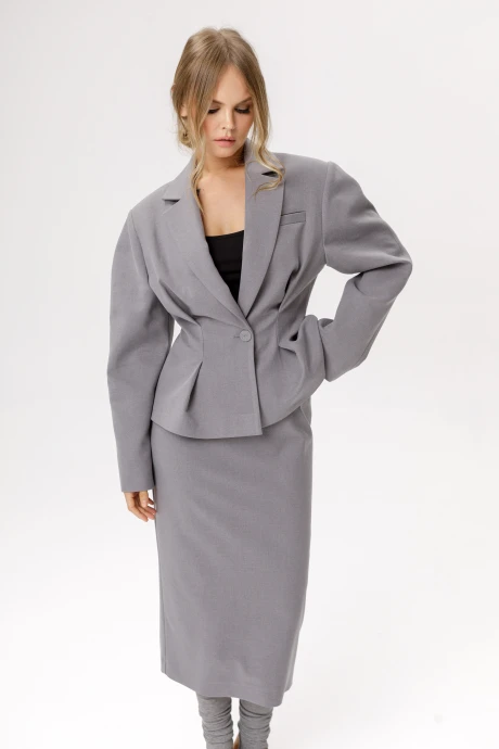 Жакет (пиджак) PiRS 6527 серый #1