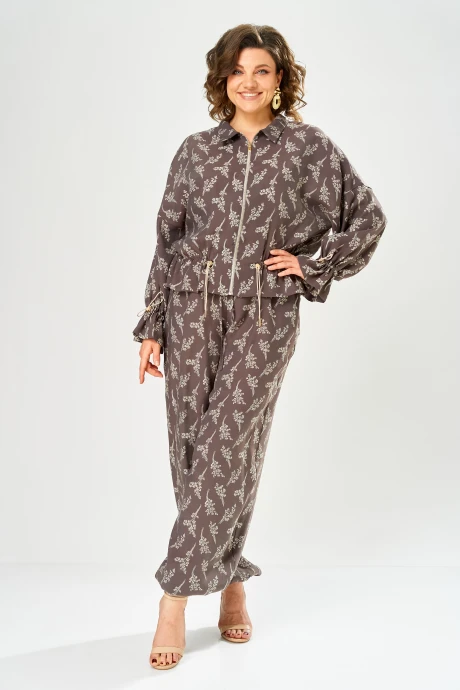 Брючный костюм Bonna Image 1060/1 коричневый #1