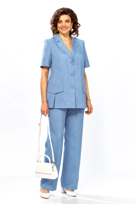 Брючный костюм Azzara 10056 синий двойка #1