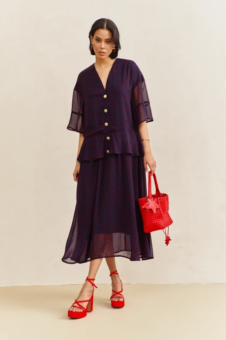 Платье FLAIM 2110.01 синий #1