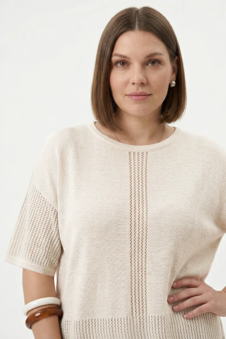Джемпер (кофта) Полесье С1322-25 6С1571-Д43 170-176 суровый + отбеленный #1