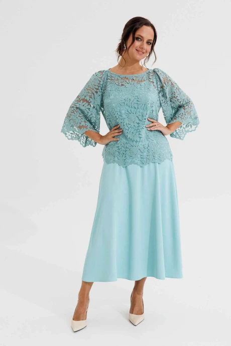 Костюм с платьем MisLana 1342 тиффани #1