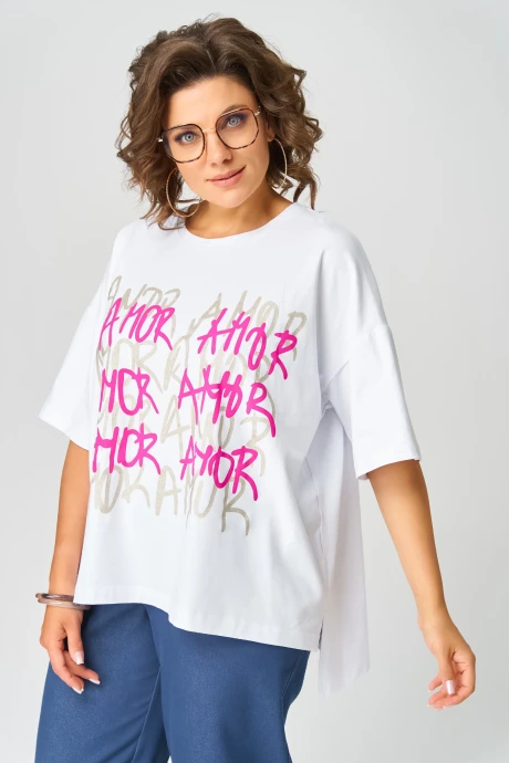 Футболка Bliss 082 Белый_золотой_AMOR #1
