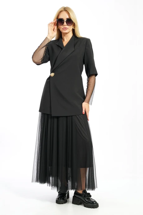 Юбочный костюм ALANI COLLECTION 2609 черный тройка #1