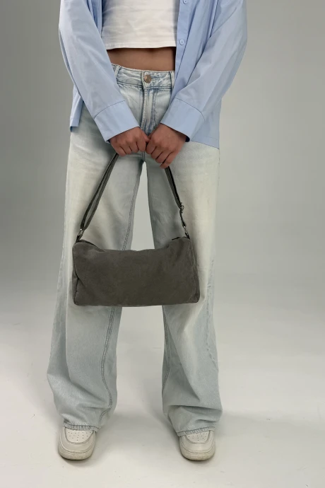 Сумка MT.Style Chloe2grey-velour велюр_серый #1