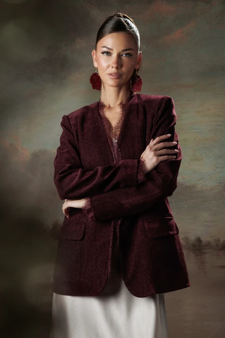 Жакет (пиджак) Buter 3432 винный #1