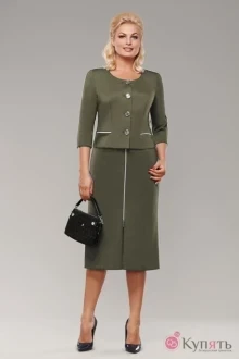 Юбочный костюм Teffi Style 636 олива
