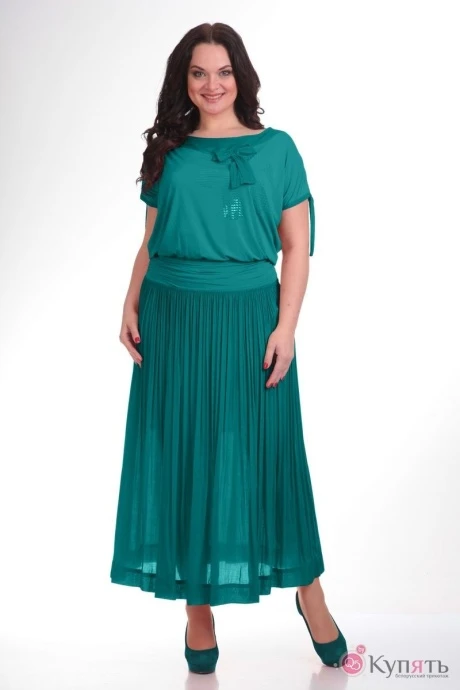 Платье Teffi Style 1107 тем.бирюза #1