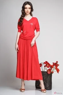 Юбочный костюм Teffi Style 1192 красный