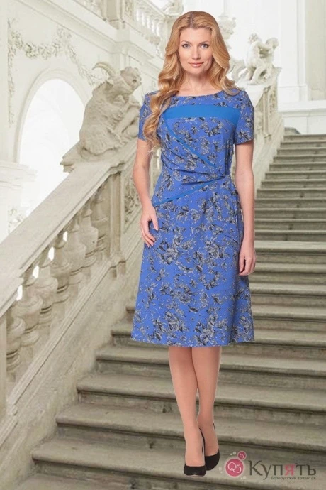 Платье Карина Делюкс 58 синий #1