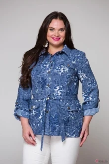 Жакет (пиджак) ЮРС 16-597 синий