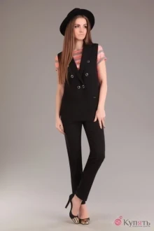 Брючный костюм Ksenia Style 1263 черный