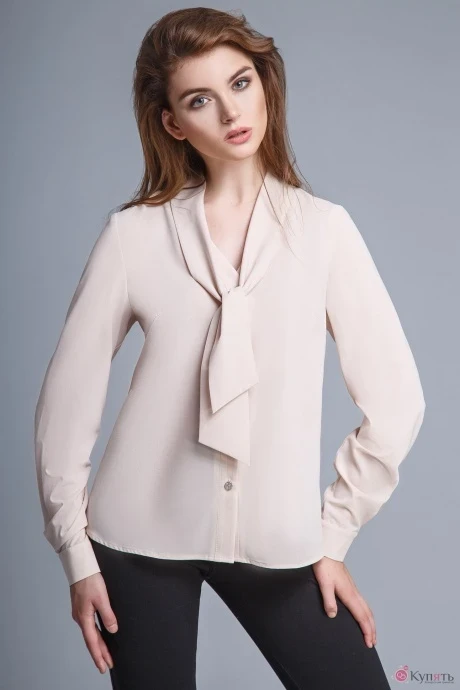 Блузка, туника, рубашка Teffi Style 1206 теплый беж #1