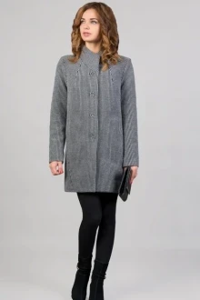 Пальто TricoTex Style 3016М оттенки серого