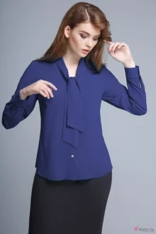 Блузка, туника, рубашка Teffi Style 1206 темно-синий