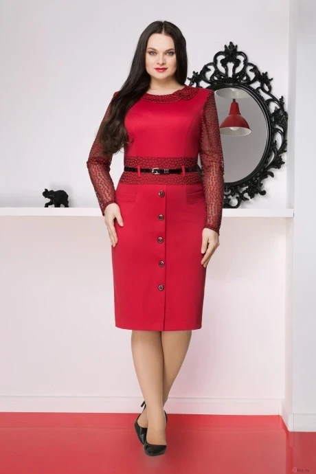 Платье LeNata 11251 малина #1