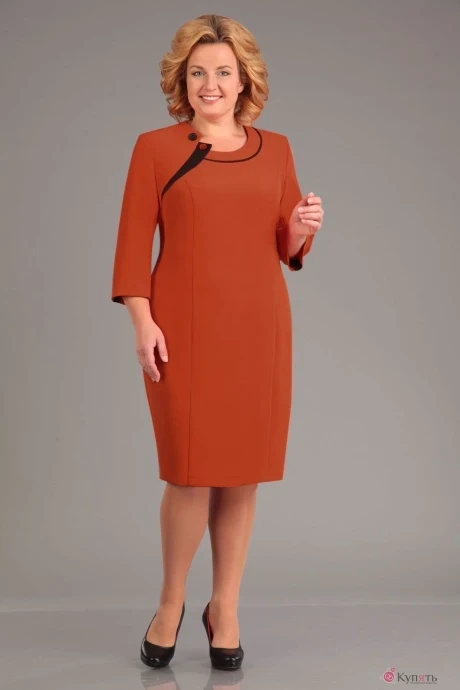 Платье Асолия 2298 терракотовый #1
