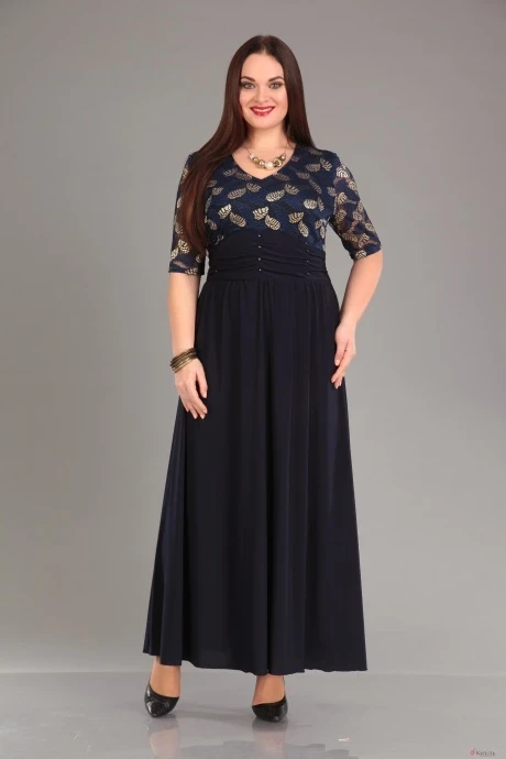 Платье Мублиз 825 синий #1
