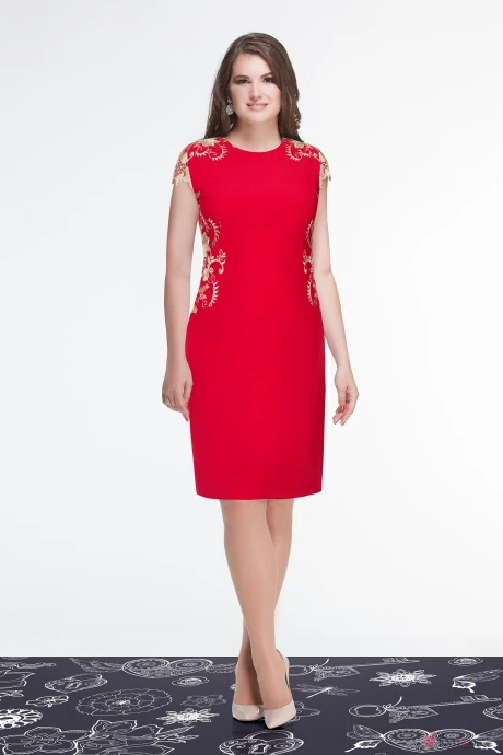 Платье Condra 4521 красный #1