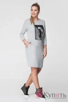 Платье УТИЛЬ PANDA 365780 серый