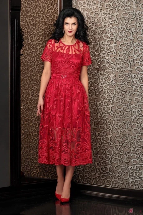 Платье Твой Имидж 4141 красный #1