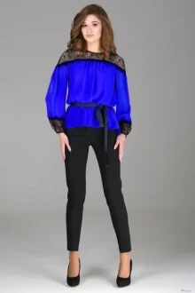 Брючный костюм Arita Style (Denissa) 1013 синий