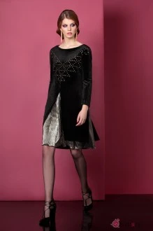 Платье Ольга Стиль С333 черный