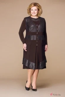 Юбочный костюм Romanovich Style 3-1261 коричневый
