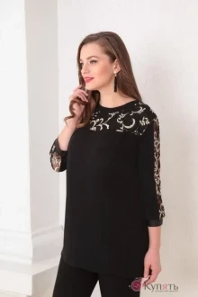 Блузка, туника, рубашка Ksenia Style 1359 черный