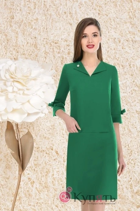 Платье LeNata 11737 зеленый #1
