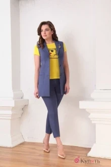 Брючный костюм Ksenia Style 1377 синий