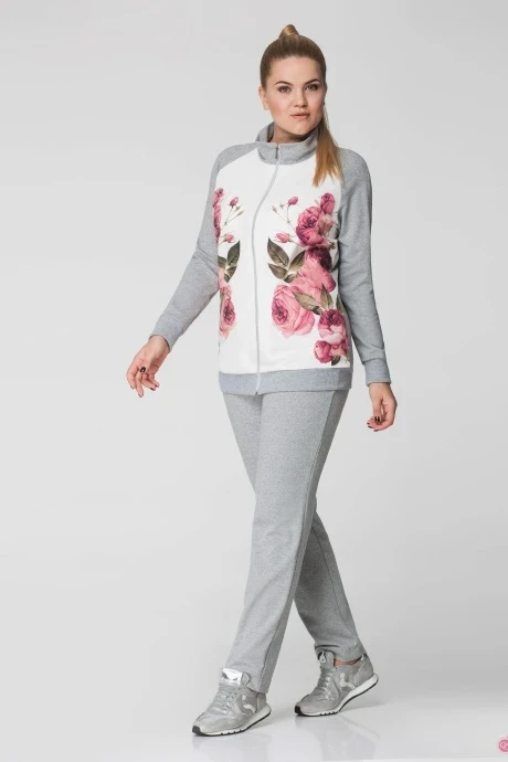 Спортивный костюм УТИЛЬ PANDA 365320 серо-белый #1