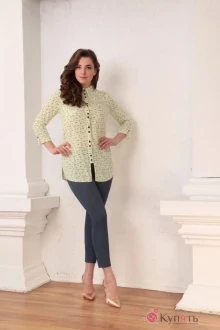 Брючный костюм Ksenia Style 1376 желтый/синий