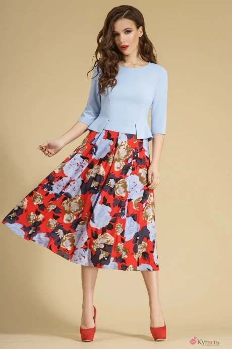 Платье Teffi Style 1252/1-3 голубой #1