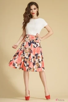 Платье Teffi Style 1249 беж розы