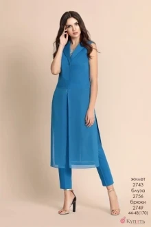 Жилетка Bazalini 2743 голубой