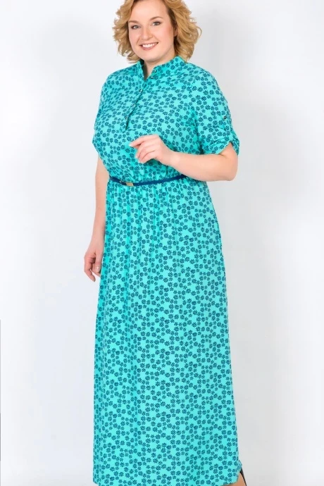 Платье TricoTex Style 1651б бирюза #1