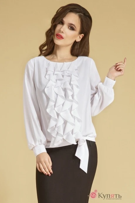 Блузка, туника, рубашка Teffi Style 1207 белый #1