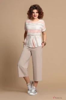 Брючный костюм Мублиз 102 беж