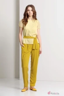 Блузка, туника, рубашка EOLA 1320.1 лимон