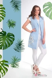 Жилетка Ksenia Style 1398 голубой