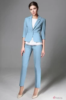 Брючный костюм GIZART 1299-5 голубой